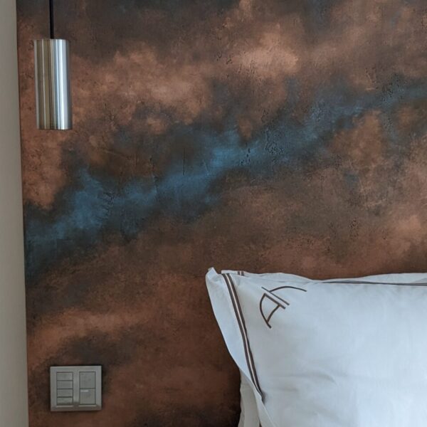 Tocco Minerale Leeds bespoke headboard design uk hotel airbnb hospitality michelin star venetian plaster novacolor