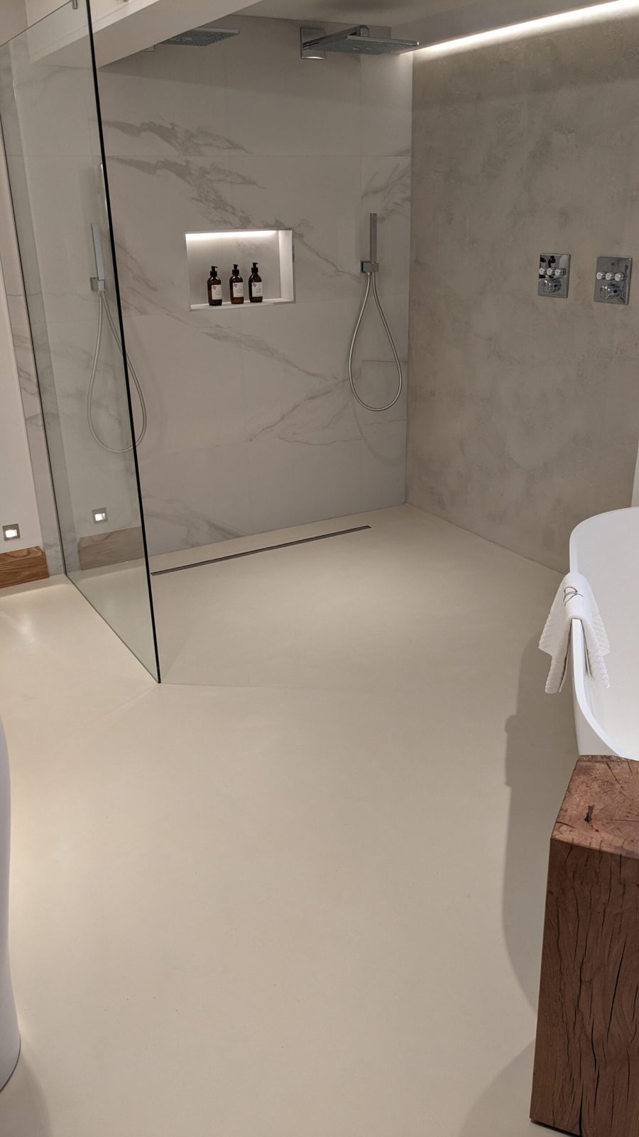 seamless bathroom uk microcement bath